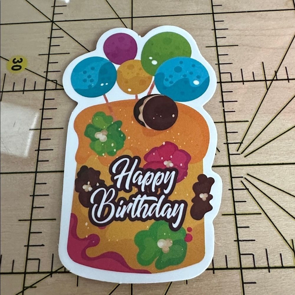 💜13/$13 +Bundle Sticker Sale | Happy Birthday Waterproof Sticker